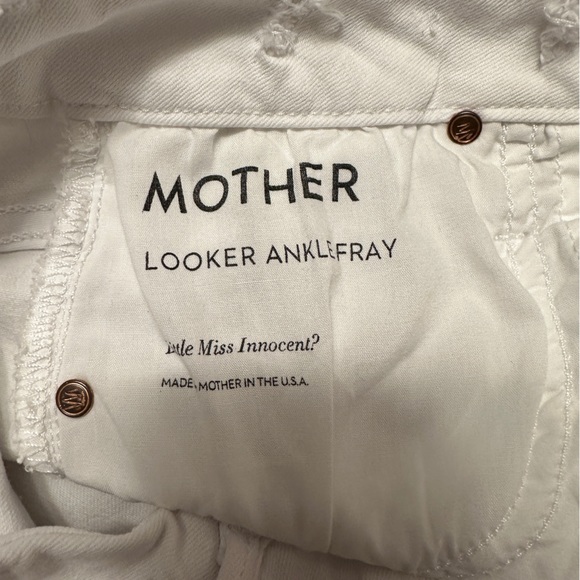 Mother Looker Ankle Fray Jeans 26 - Picture 4 of 5